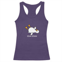 Diva Down Silly Goose Racerback Tank Top Funny Sarcastic Animal Meme