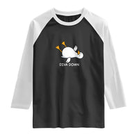 Diva Down Silly Goose Raglan Shirt Funny Sarcastic Animal Meme