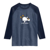 Diva Down Silly Goose Raglan Shirt Funny Sarcastic Animal Meme