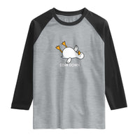 Diva Down Silly Goose Raglan Shirt Funny Sarcastic Animal Meme