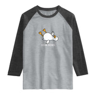Diva Down Silly Goose Raglan Shirt Funny Sarcastic Animal Meme