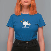 Diva Down Silly Goose T Shirt For Women Funny Sarcastic Animal Meme