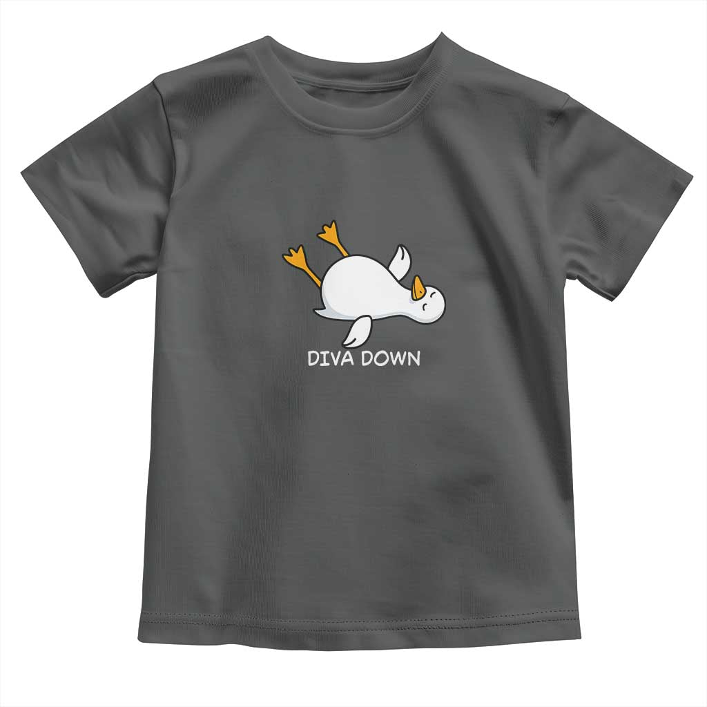 Diva Down Silly Goose Toddler T Shirt Funny Sarcastic Animal Meme