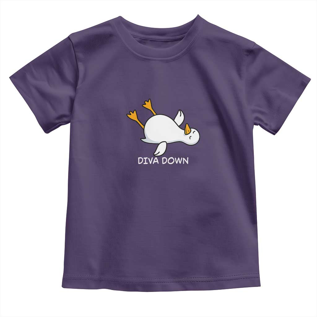 Diva Down Silly Goose Toddler T Shirt Funny Sarcastic Animal Meme