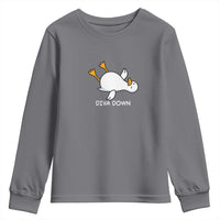 Diva Down Silly Goose Youth Sweatshirt Funny Sarcastic Animal Meme