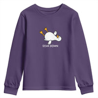 Diva Down Silly Goose Youth Sweatshirt Funny Sarcastic Animal Meme