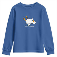 Diva Down Silly Goose Youth Sweatshirt Funny Sarcastic Animal Meme