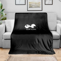 Diva Down Throw Blanket Funny Lazy Panda Meme