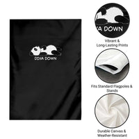 Diva Down Garden Flag Funny Lazy Panda Meme
