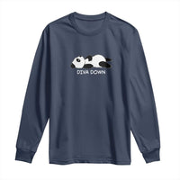 Diva Down Long Sleeve Shirt Funny Lazy Panda Meme