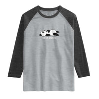 Diva Down Raglan Shirt Funny Lazy Panda Meme