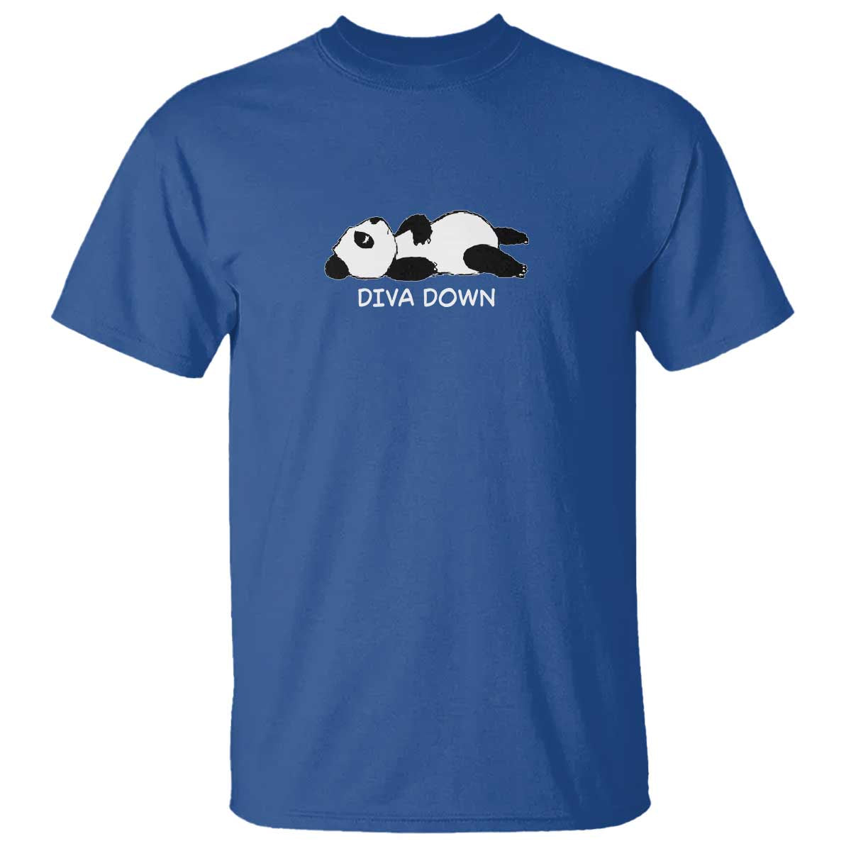 Diva Down T Shirt Funny Lazy Panda Meme