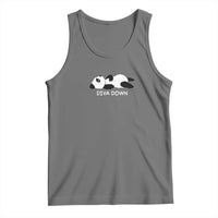 Diva Down Tank Top Funny Lazy Panda Meme