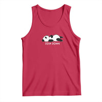 Diva Down Tank Top Funny Lazy Panda Meme