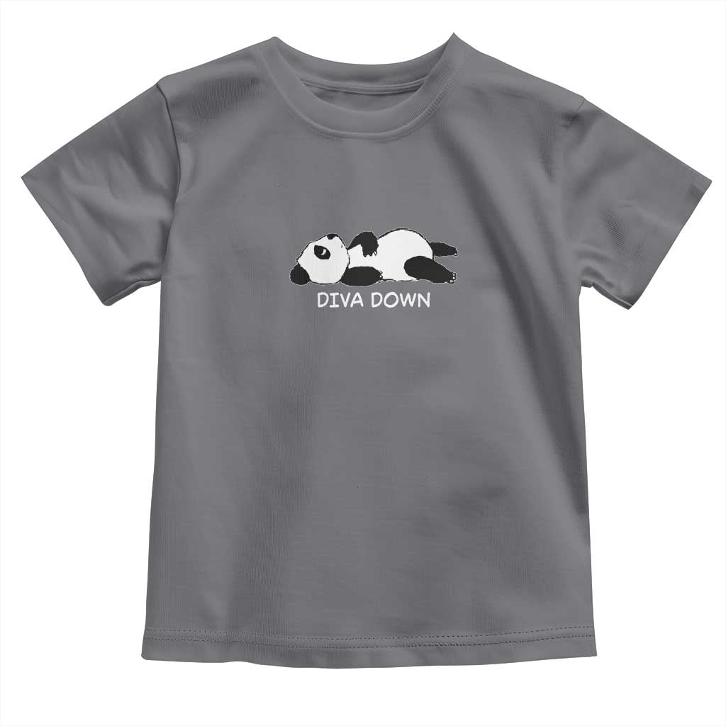 Diva Down Toddler T Shirt Funny Lazy Panda Meme