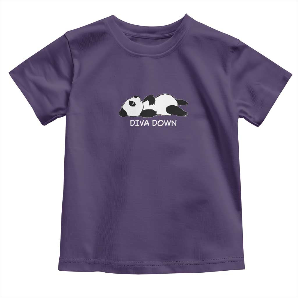 Diva Down Toddler T Shirt Funny Lazy Panda Meme