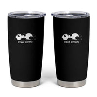 Diva Down Tumbler Cup Funny Lazy Panda Meme