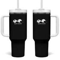 Diva Down Tumbler With Handle Funny Lazy Panda Meme