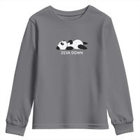 Diva Down Youth Sweatshirt Funny Lazy Panda Meme