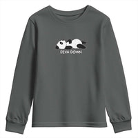 Diva Down Youth Sweatshirt Funny Lazy Panda Meme