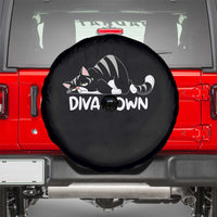 Diva Down Spare Tire Cover Funny Sarcastic Cat Meme