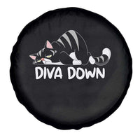 Diva Down Spare Tire Cover Funny Sarcastic Cat Meme