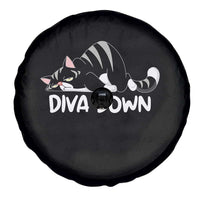Diva Down Spare Tire Cover Funny Sarcastic Cat Meme
