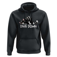 Diva Down Hoodie Funny Sarcastic Cat Meme