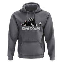 Diva Down Hoodie Funny Sarcastic Cat Meme