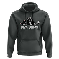 Diva Down Hoodie Funny Sarcastic Cat Meme