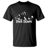 Diva Down T Shirt Funny Sarcastic Cat Meme
