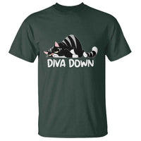 Diva Down T Shirt Funny Sarcastic Cat Meme