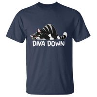 Diva Down T Shirt Funny Sarcastic Cat Meme