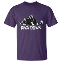 Diva Down T Shirt Funny Sarcastic Cat Meme