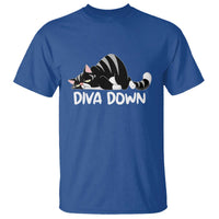 Diva Down T Shirt Funny Sarcastic Cat Meme