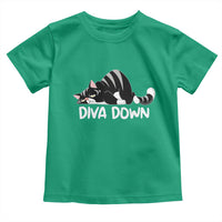 Diva Down Toddler T Shirt Funny Sarcastic Cat Meme