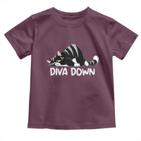 Diva Down Toddler T Shirt Funny Sarcastic Cat Meme