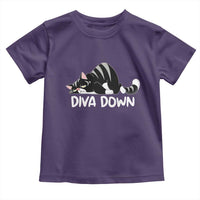 Diva Down Toddler T Shirt Funny Sarcastic Cat Meme