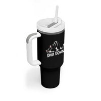Diva Down Tumbler With Handle Funny Sarcastic Cat Meme