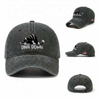 Diva Down Washed Cotton Baseball Cap Funny Sarcastic Cat Meme