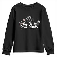 Diva Down Youth Sweatshirt Funny Sarcastic Cat Meme