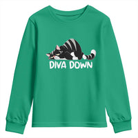 Diva Down Youth Sweatshirt Funny Sarcastic Cat Meme