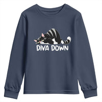 Diva Down Youth Sweatshirt Funny Sarcastic Cat Meme