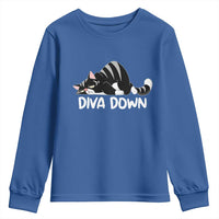 Diva Down Youth Sweatshirt Funny Sarcastic Cat Meme
