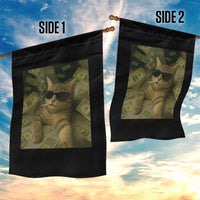 Funny Smoking Cat Selfie Meme Garden Flag Gen Z Joke - Wonder Print Shop