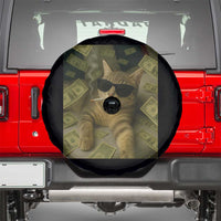 Funny Smoking Cat Selfie Meme Spare Tire Cover Gen Z Joke - Wonder Print Shop