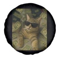 Funny Smoking Cat Selfie Meme Spare Tire Cover Gen Z Joke - Wonder Print Shop