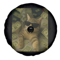 Funny Smoking Cat Selfie Meme Spare Tire Cover Gen Z Joke - Wonder Print Shop