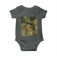 Funny Smoking Cat Selfie Meme Baby Onesie Gen Z Joke - Wonder Print Shop