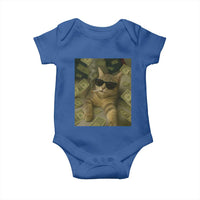 Funny Smoking Cat Selfie Meme Baby Onesie Gen Z Joke - Wonder Print Shop